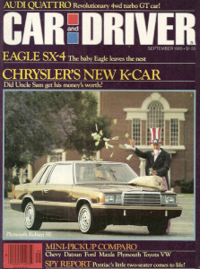 CAR & DRIVER 1980 SEPT - SCIROCCO, QUATTRO, SCARAB